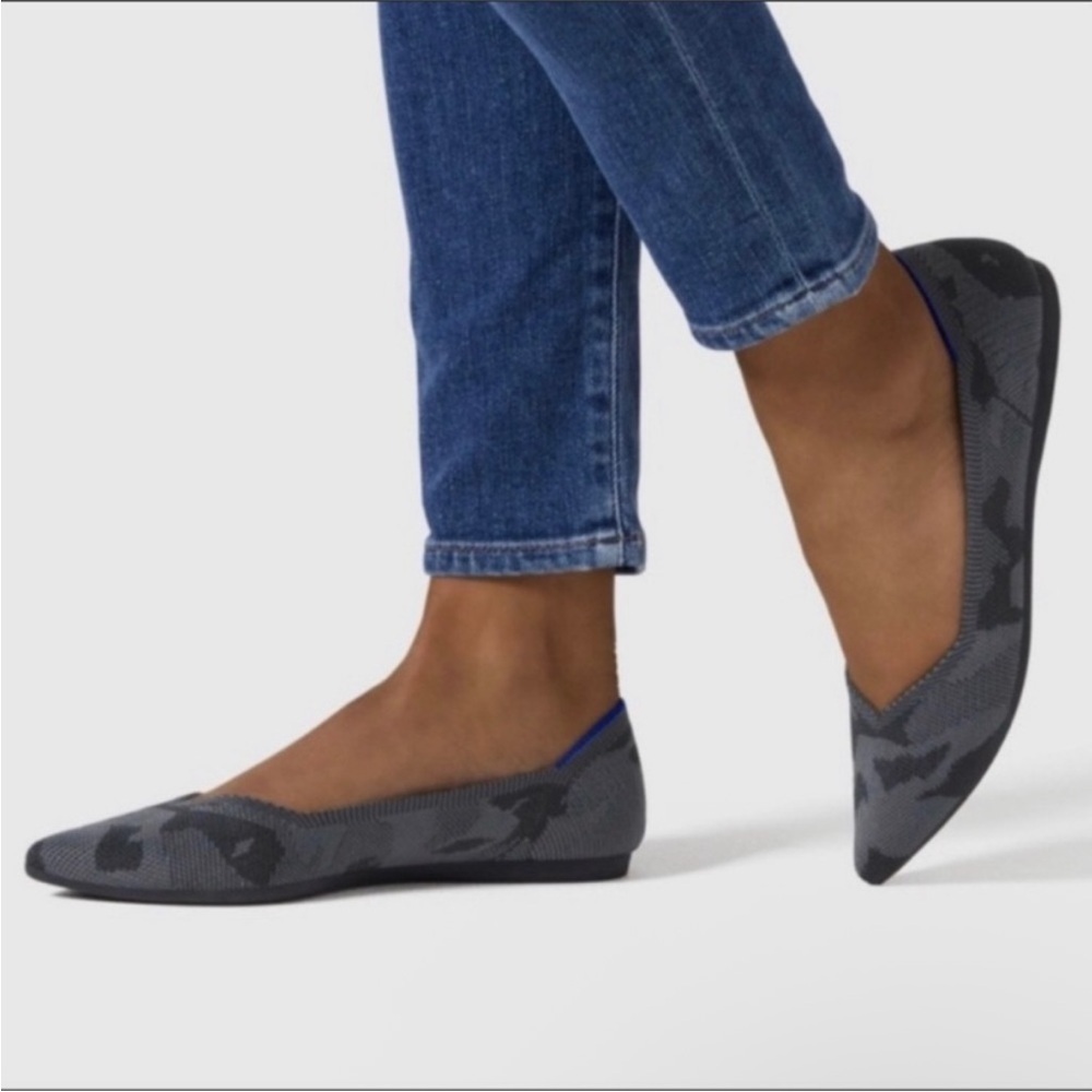ROTHYโS The Point flat Gray Camo Flats 10.5